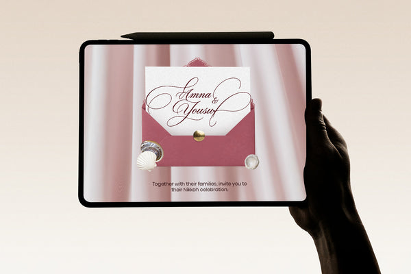 Midnight Bloom — Digital Wedding Invitation