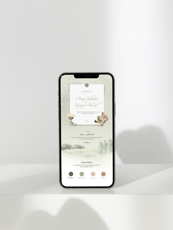 Olive & Gold — Digital Wedding Invitation