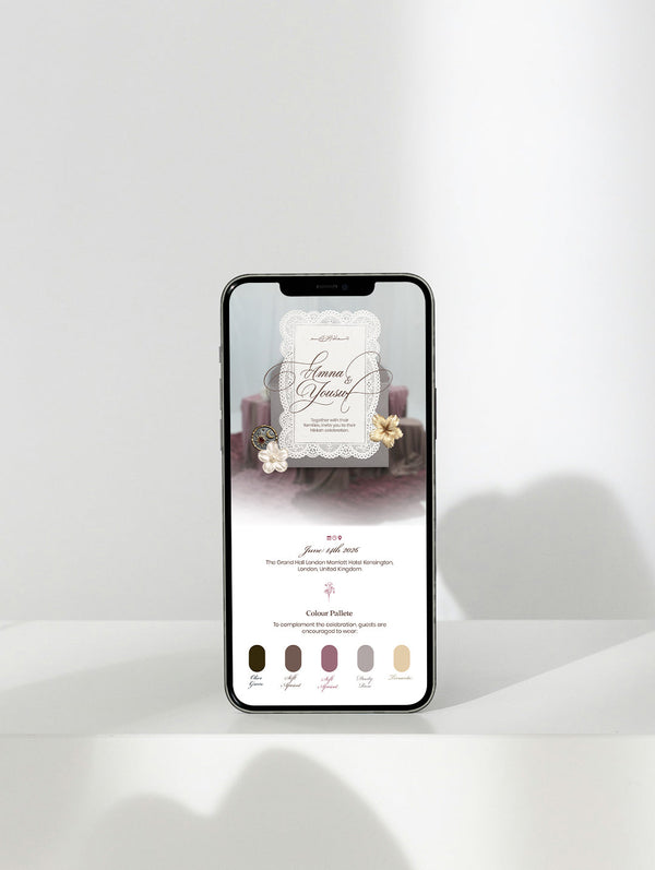 Blush Peony — Digital Wedding Invitation