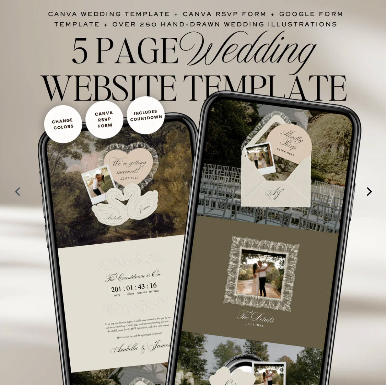 The Love Lace Nikah Website Template (BUNDLE 001)